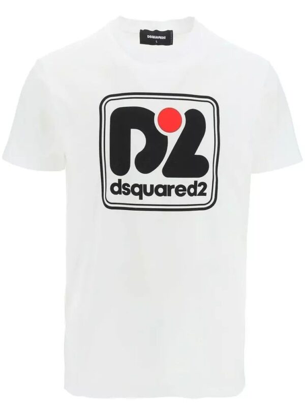 Køb Dsquared2 Hvid Bomuld T-Shirt billigt online tilbud