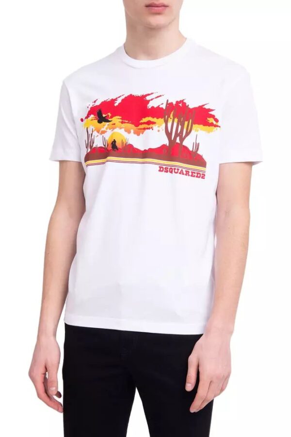 Køb Dsquared2 Hvid T-Shirt billigt online tilbud