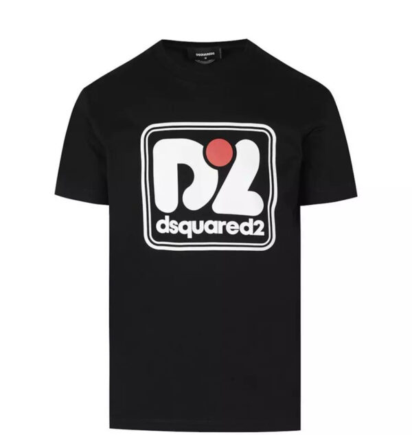 Køb Dsquared2 Sort Bomuld T-Shirt billigt online tilbud