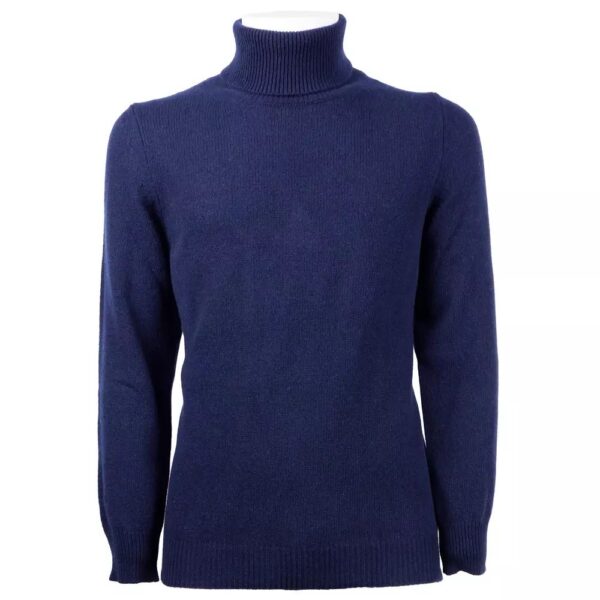 Køb Emilio Romanelli Blå Cashmere Sweater billigt online tilbud