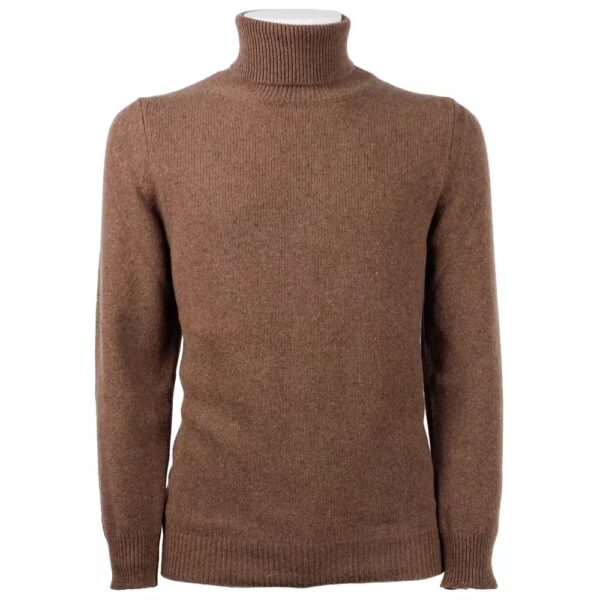 Køb Emilio Romanelli Brun Cashmere Sweater billigt online tilbud