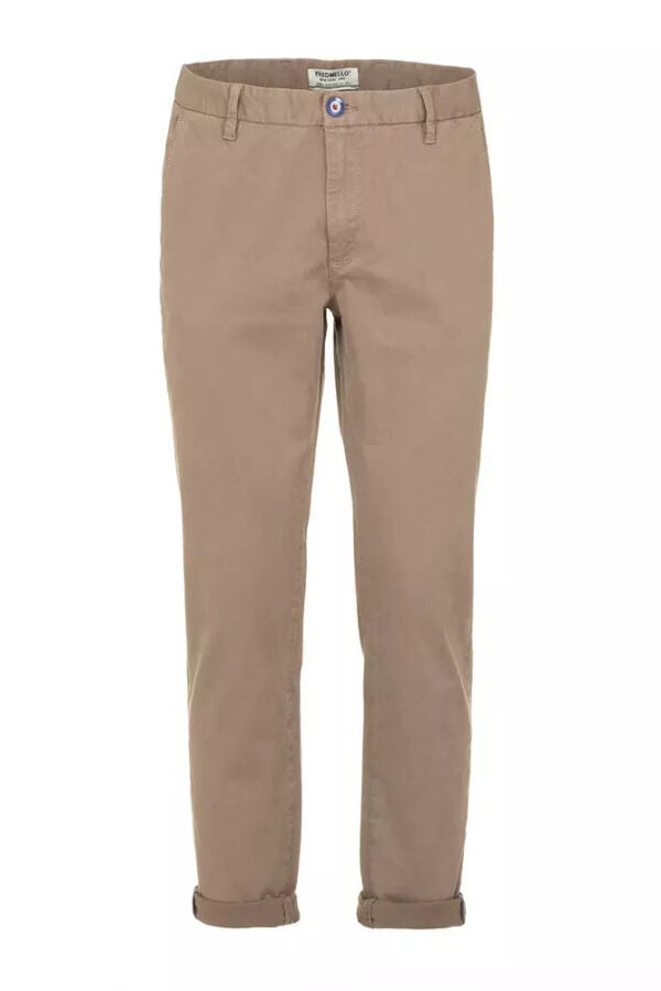 Køb Fred Mello Beige Bomuld Bukser & Jeans billigt online tilbud