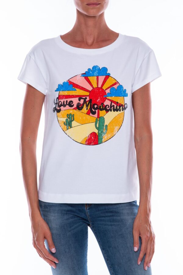 Køb Love Moschino Bomuld Tops & T-Shirt billigt online tilbud