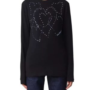 Køb Love Moschino Sort Bomuld Tops & T-Shirt billigt online tilbud