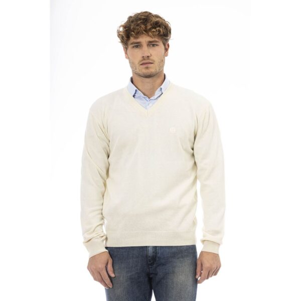 Køb Sergio Tacchini White Wool Sweater billigt online tilbud