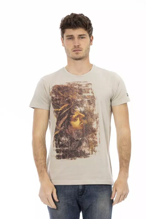 Køb Trussardi Action Beige Bomuld T-Shirt billigt online tilbud