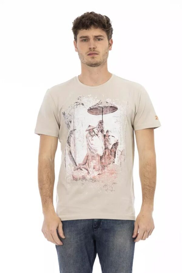 Køb Trussardi Action Beige Bomuld T-Shirt billigt online tilbud