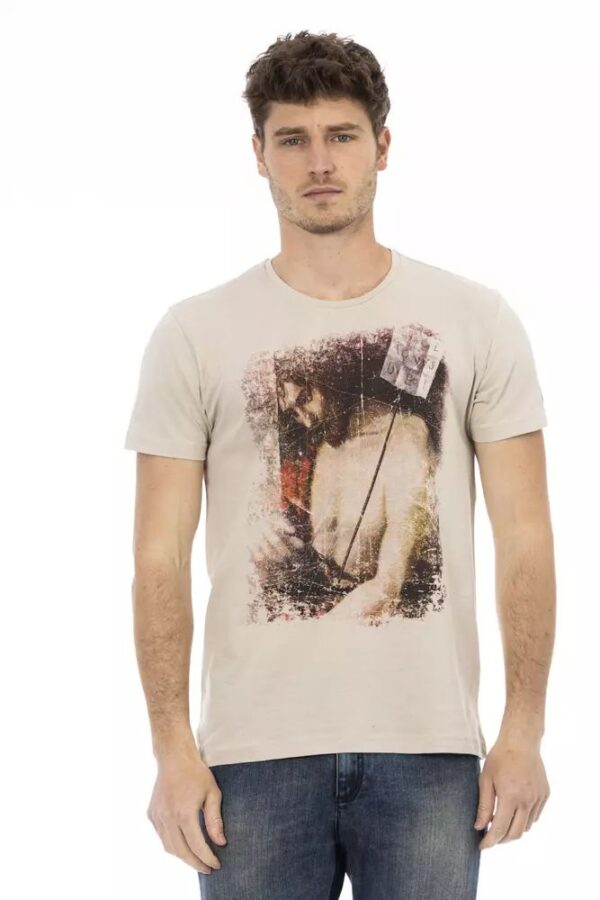 Køb Trussardi Action Beige Bomuld T-Shirt billigt online tilbud