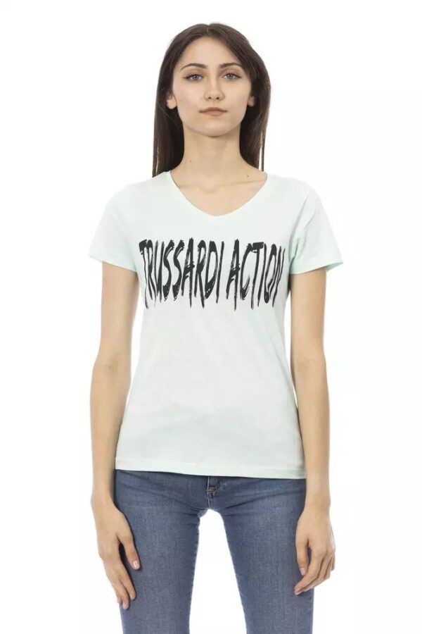 Køb Trussardi Action Blå Bomuld Tops & T-Shirt billigt online tilbud