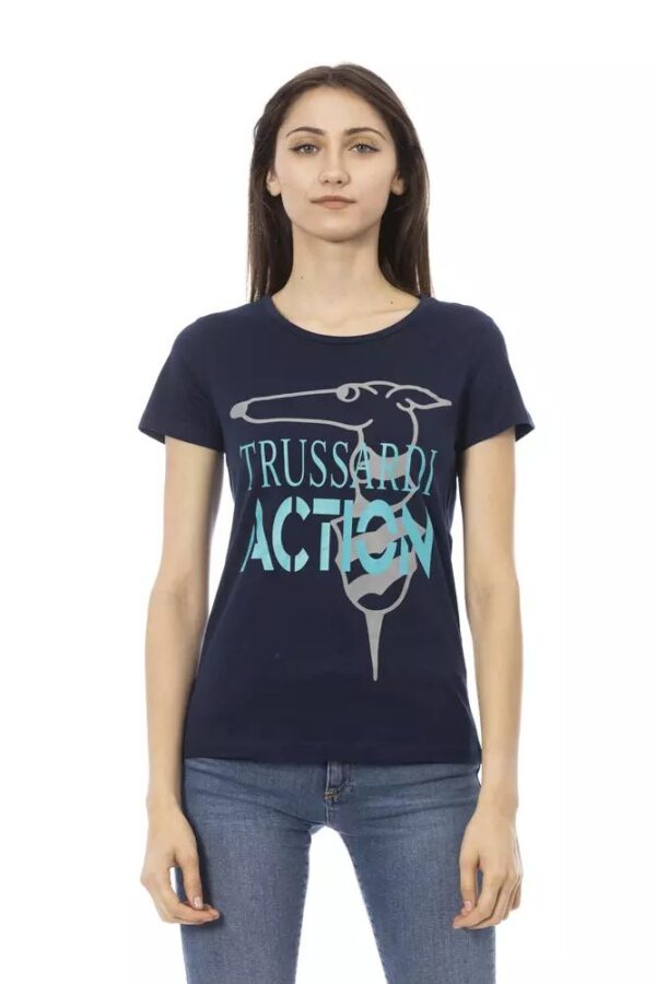 Køb Trussardi Action Blå Bomuld Tops & T-Shirt billigt online tilbud