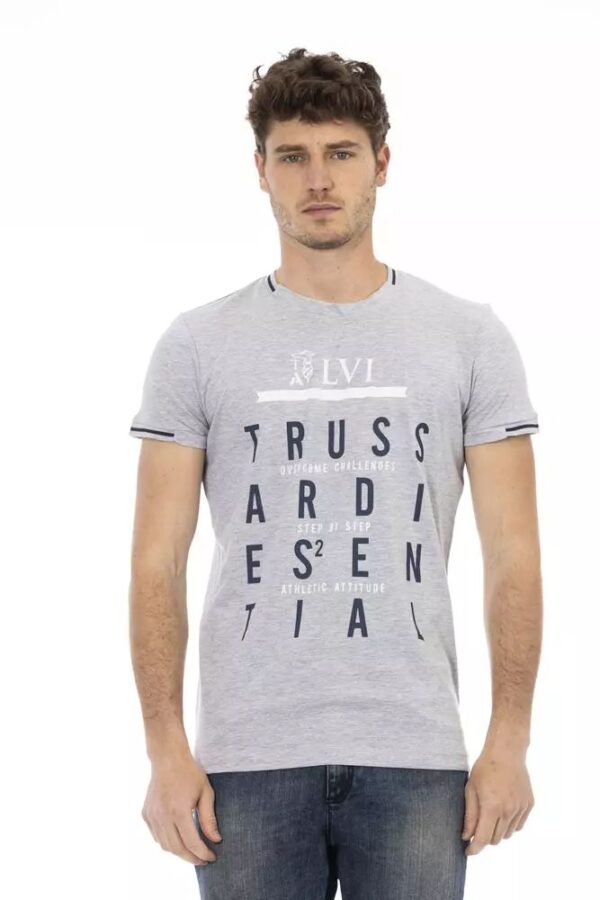 Køb Trussardi Action Grå Bomuld T-Shirt billigt online tilbud