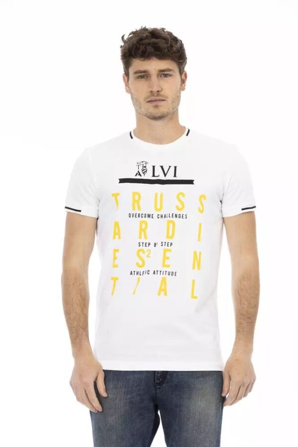 Køb Trussardi Action Hvid Bomuld T-Shirt billigt online tilbud