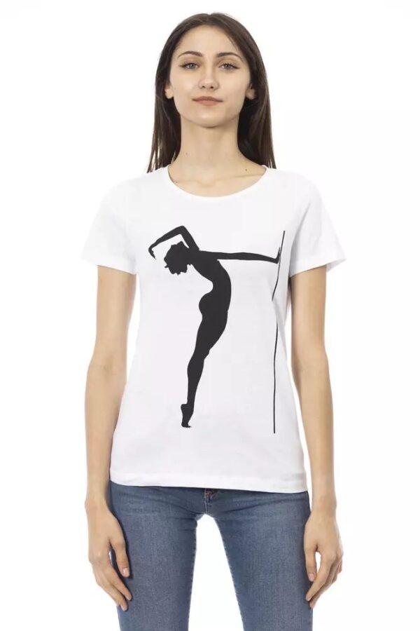 Køb Trussardi Action Hvid Bomuld Tops & T-Shirt billigt online tilbud