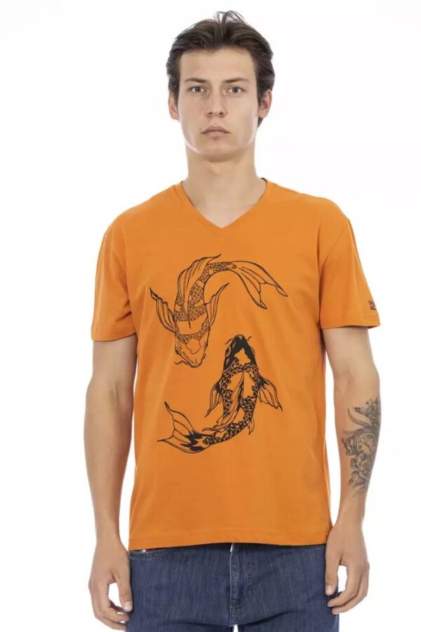 Køb Trussardi Action Orange Bomuld T-Shirt billigt online tilbud