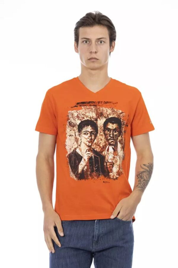 Køb Trussardi Action Orange Bomuld T-Shirt billigt online tilbud