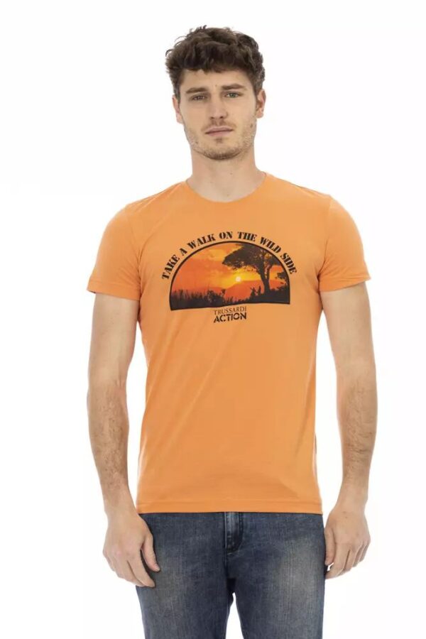 Køb Trussardi Action Orange Bomuld T-Shirt billigt online tilbud