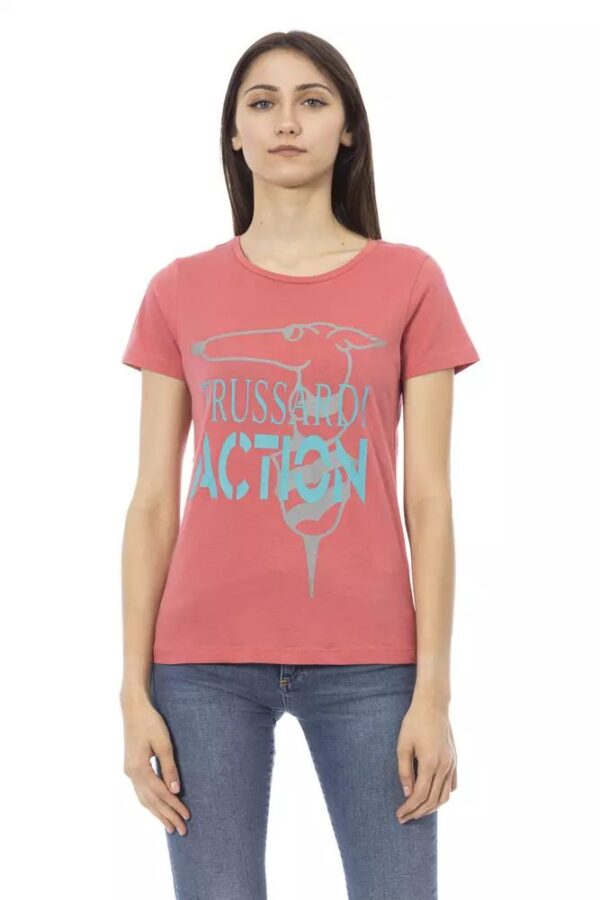 Køb Trussardi Action Pink Bomuld T-Shirt billigt online tilbud