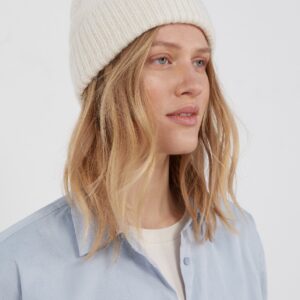 Køb Aiayu - Aiayu Baby Beanie  - Pure Ecru billigt online tilbud