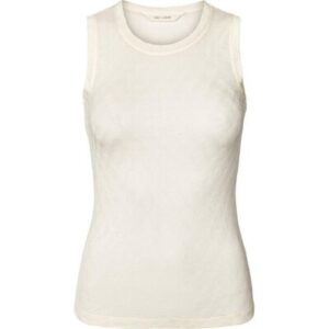 Køb Gai-lisva - Alberte Less Silk Top  - L - Off White billigt online tilbud