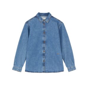 Køb Skall Studio - Skall Studio Millington Shirt Washed  - 40 - Blue billigt online tilbud