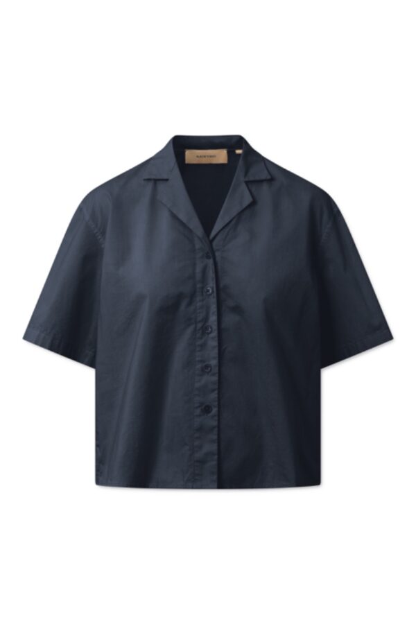 Køb Rue De Tokyo - Rue De Tokyo Saskia Skjorte Dark  - L - Navy billigt online tilbud