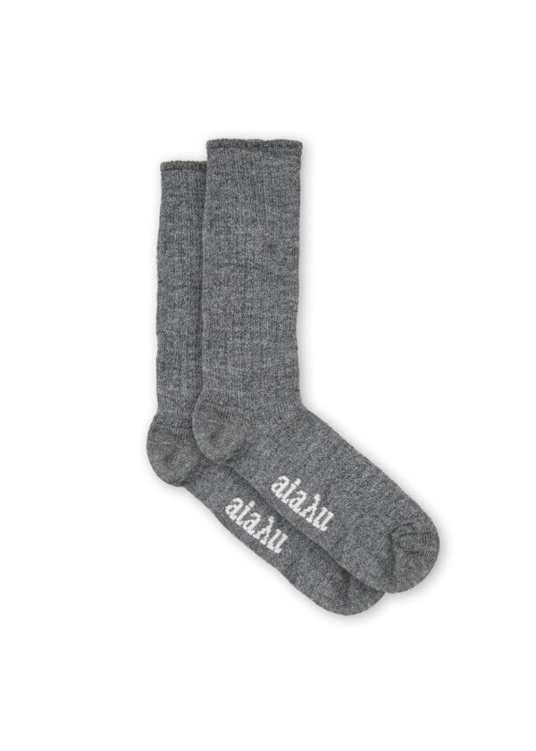 Køb Aiayu - Aiayu Llama Socks Pure Stormy - 39/41 billigt online tilbud