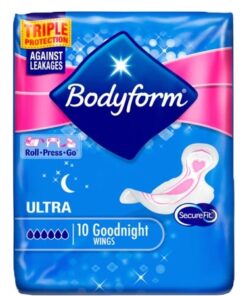 Køb BodyForm Ultra GoodNight - 10 stk. online billigt tilbud rabat legetøj