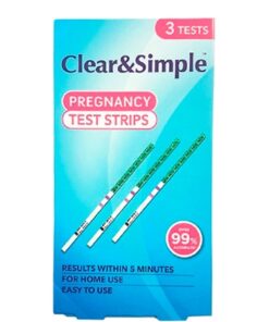 Køb Clear & Simple Graviditetstest Strips - 3 stk. online billigt tilbud rabat legetøj