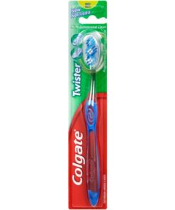 Køb Colgate Twister Medium Tandbørste - Blå online billigt tilbud rabat legetøj