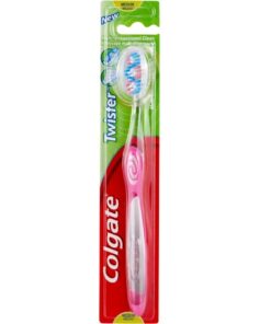 Køb Colgate Twister Medium Tandbørste - Pink online billigt tilbud rabat legetøj