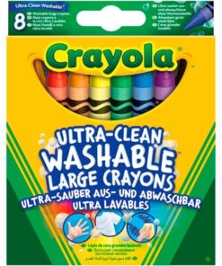 Køb Crayola Ultra-Clean Farvekridt - 8 stk online billigt tilbud rabat legetøj