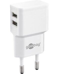 Køb Goobay Dual USB Oplader - Hvid online billigt tilbud rabat legetøj