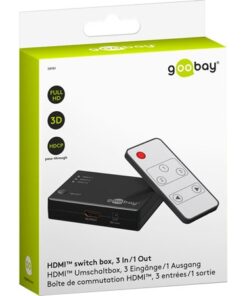 Køb Goobay HDMI Switch Box - 3in/1out online billigt tilbud rabat legetøj