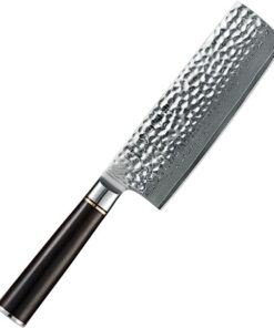 Køb HEZHEN Damascus Nakiri Kniv - 17 cm online billigt tilbud rabat legetøj