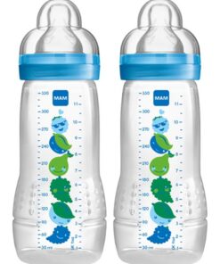 Køb MAM 330ml Sutteflaske - 2 pak Blå online billigt tilbud rabat legetøj