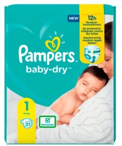 Køb Pampers Baby-Dry Bleer Str. 1 (2-5 kg) - 21 stk online billigt tilbud rabat legetøj