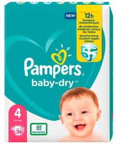 Køb Pampers Baby-Dry Bleer Str. 4 (9-14 kg) - 36 stk online billigt tilbud rabat legetøj