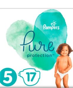 Køb Pampers Pure Protection Bleer str 5 (11+kg) - 17 stk online billigt tilbud rabat legetøj