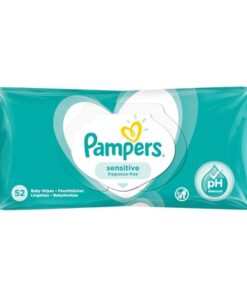 Køb Pampers Sensitive Vådservietter - 52 stk online billigt tilbud rabat legetøj