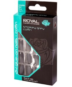 Køb Royal Kunstige Negle Smokey Grey Coffin - 24 stk. online billigt tilbud rabat legetøj