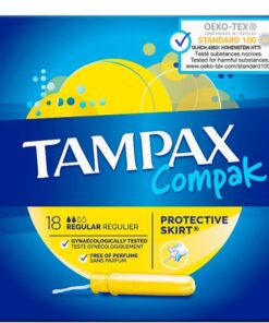 Køb Tampax Compak Regular Tamponer - 18 stk online billigt tilbud rabat legetøj