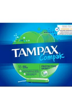 Køb Tampax Compak Super Tamponer - 18 stk online billigt tilbud rabat legetøj