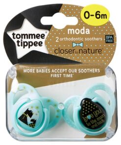 Køb Tommee Tippee Sut 0-6mdr Moda Twin-Pack - Turkis online billigt tilbud rabat legetøj