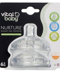 Køb Vital Baby Nurture Fast Flow Flaskesutter - 2 stk online billigt tilbud rabat legetøj