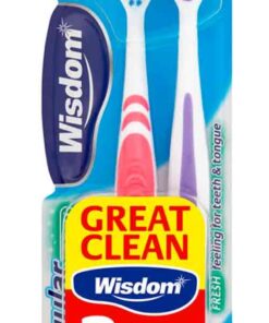 Køb Wisdom Regular Fresh Tandbørster - 2 pak online billigt tilbud rabat legetøj