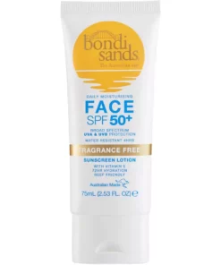 shop Bondi Sands Fragrance Free Face Sunscreen Lotion SPF 50+ - 75 ml af Bondi Sands - online shopping tilbud rabat hos shoppetur.dk