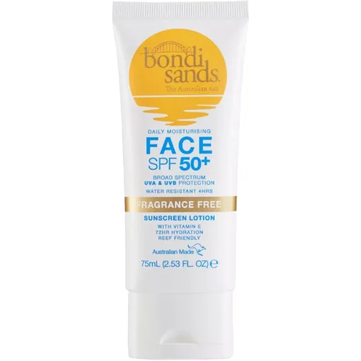 shop Bondi Sands Fragrance Free Face Sunscreen Lotion SPF 50+ - 75 ml af Bondi Sands - online shopping tilbud rabat hos shoppetur.dk