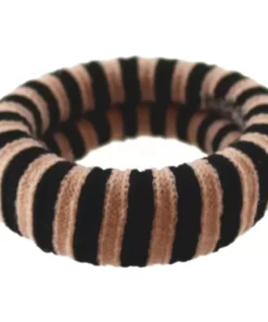 shop By Stær EA Hairtie - Striped Black/ Rose (U) af By Str - online shopping tilbud rabat hos shoppetur.dk