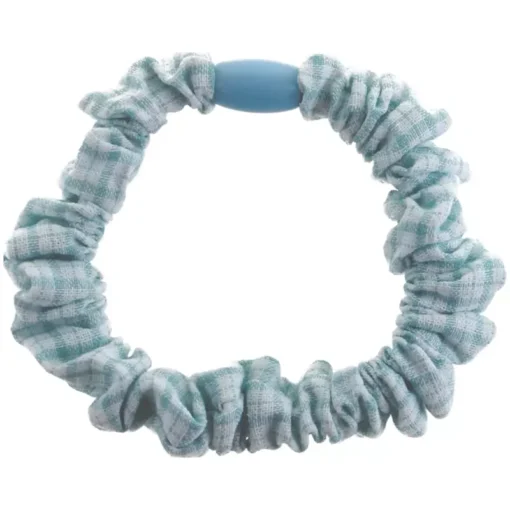 shop By Stær IBI Scrunchie Checkered - White/ Blue af By Str - online shopping tilbud rabat hos shoppetur.dk