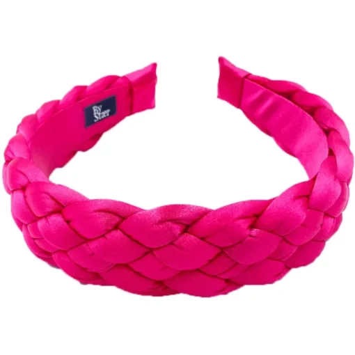 shop By Stær VIGGA Braided Hairband - Pink Satin af By Str - online shopping tilbud rabat hos shoppetur.dk